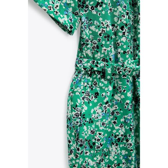 Zara Floral Printed Cotton Jumpsuit - Picture 9 of 13
